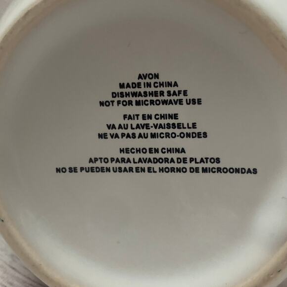 White Coffee Mug with Interaction Levels SHHHHH to OK TALK by Avon - Picture 7 of 7